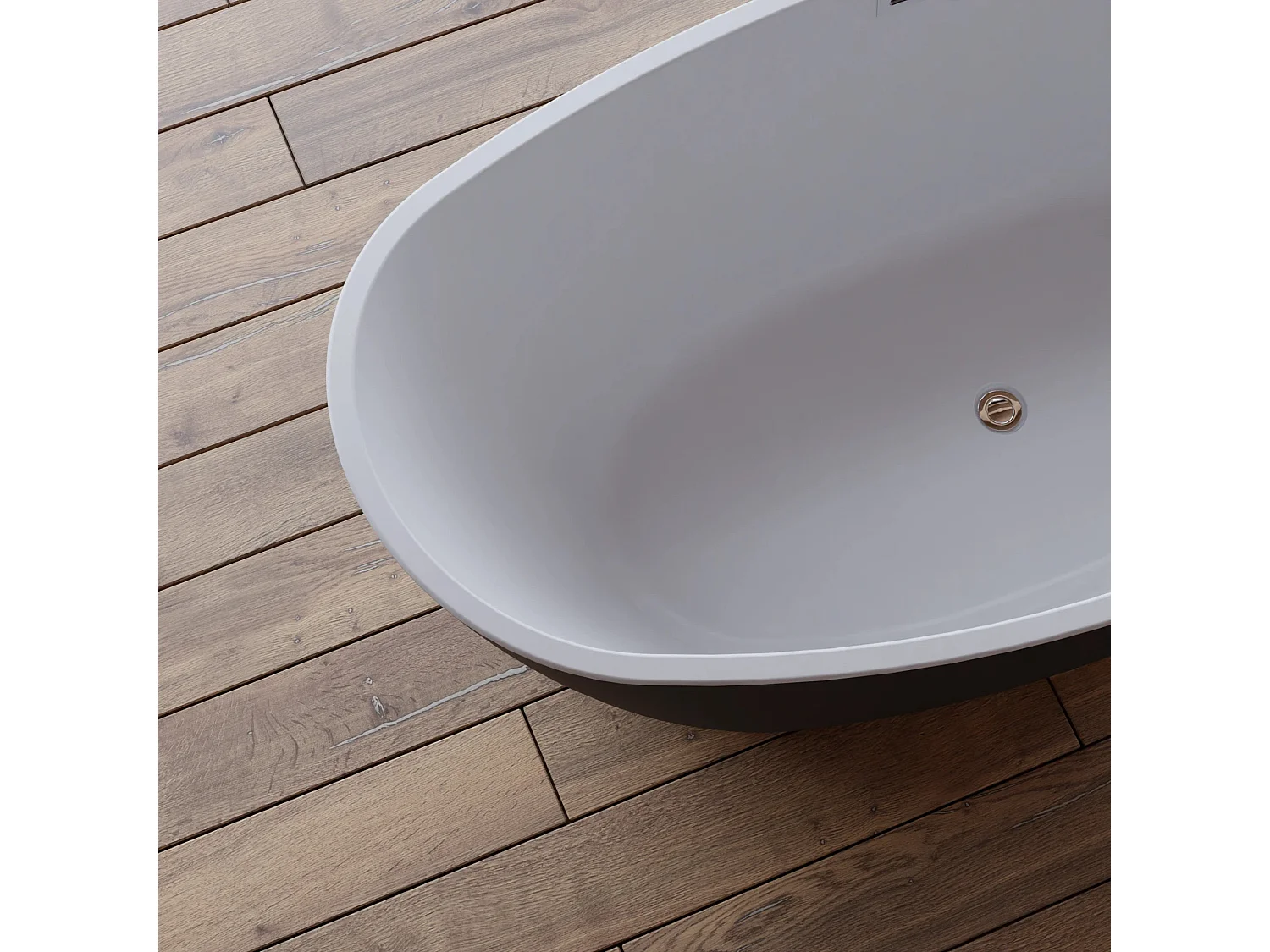 Baignoire Ilot Neroon 2.0 160 noire 160 x75 x67 cm, by SPALINA