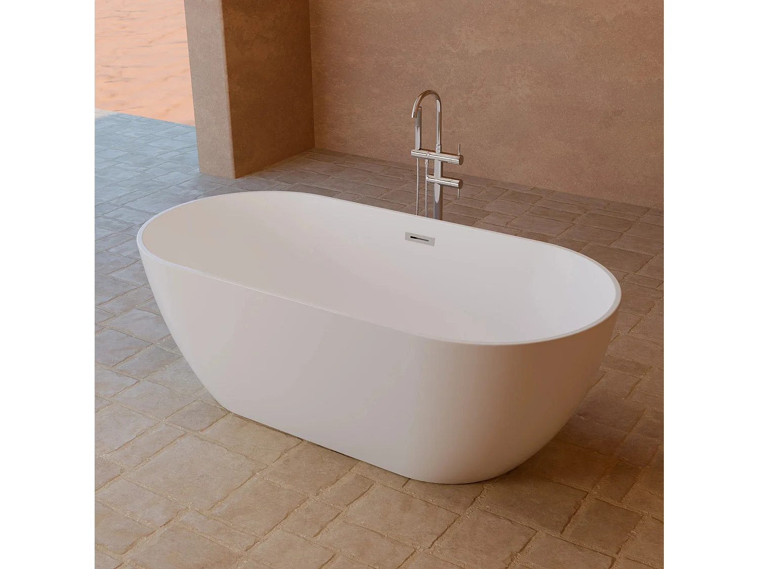 Baignoire Ilot Eden 169 169 x80 x58 cm, by SPALINA