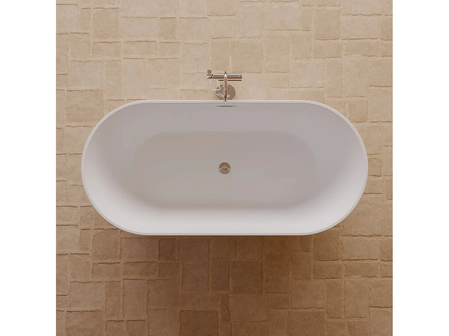 Baignoire Ilot Eden 169 169 x80 x58 cm, by SPALINA