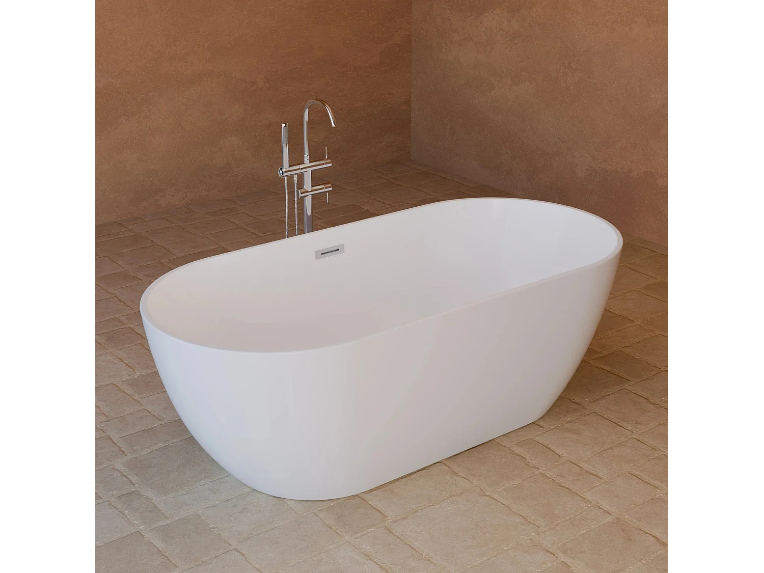 Baignoire Ilot Eden 169 169 x80 x58 cm, by SPALINA
