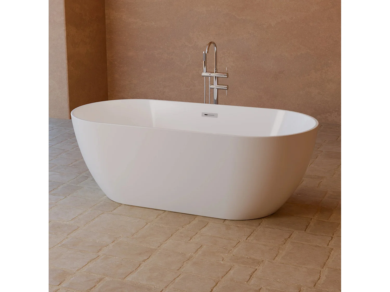 Baignoire Ilot Eden 169 169 x80 x58 cm, by SPALINA