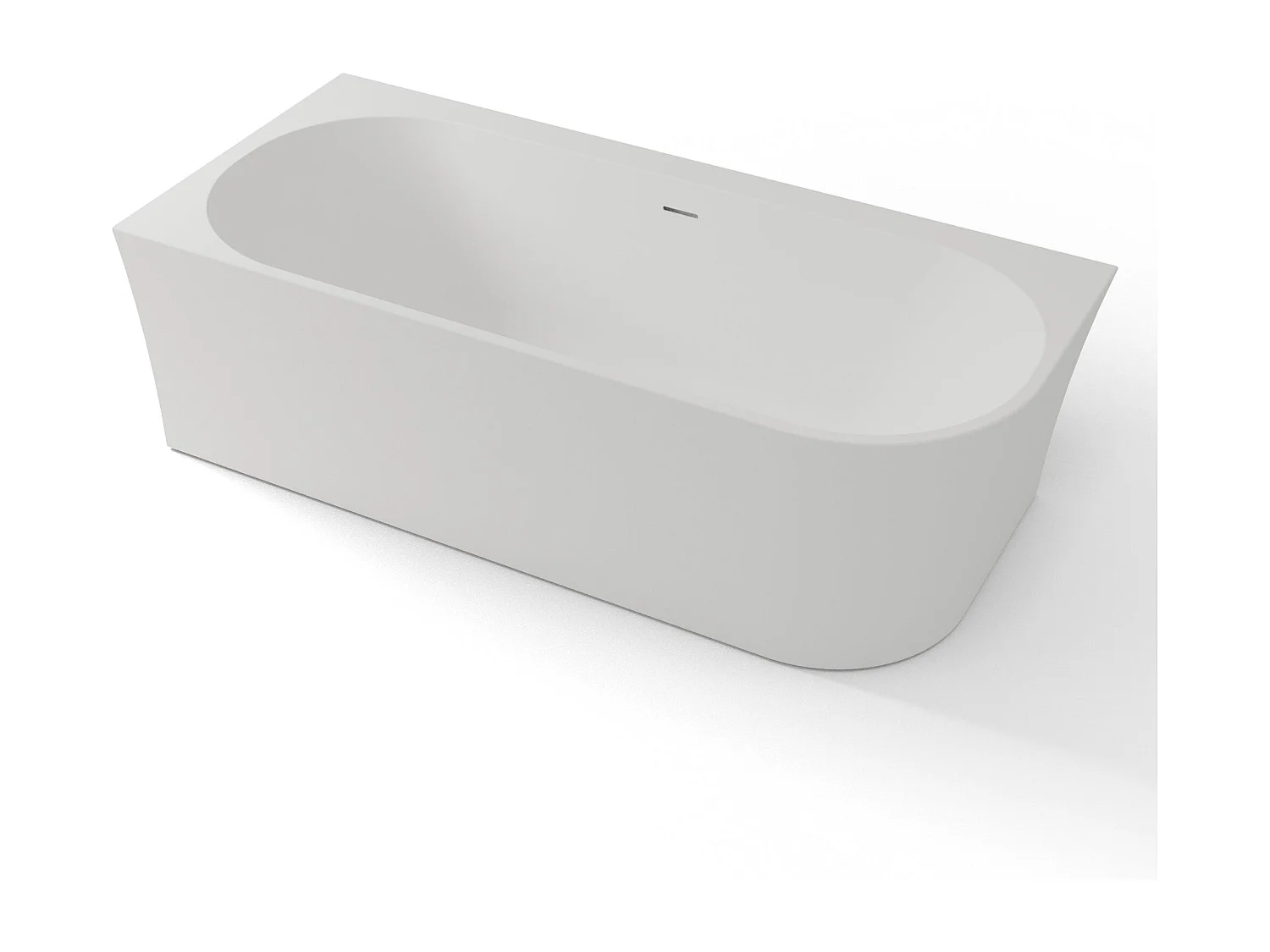 Baignoire Ilot Cosmic 180 gauche blanche 180 x80 x58 cm, by SPALINA