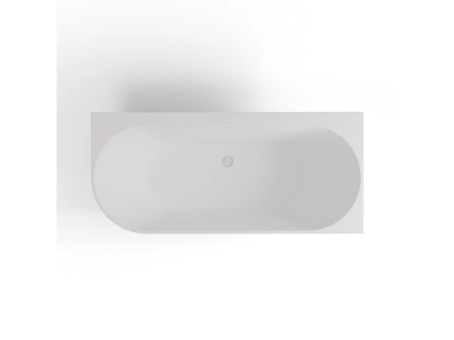 Baignoire Ilot Cosmic 170 droite blanche 170 x76 x58 cm, by SPALINA