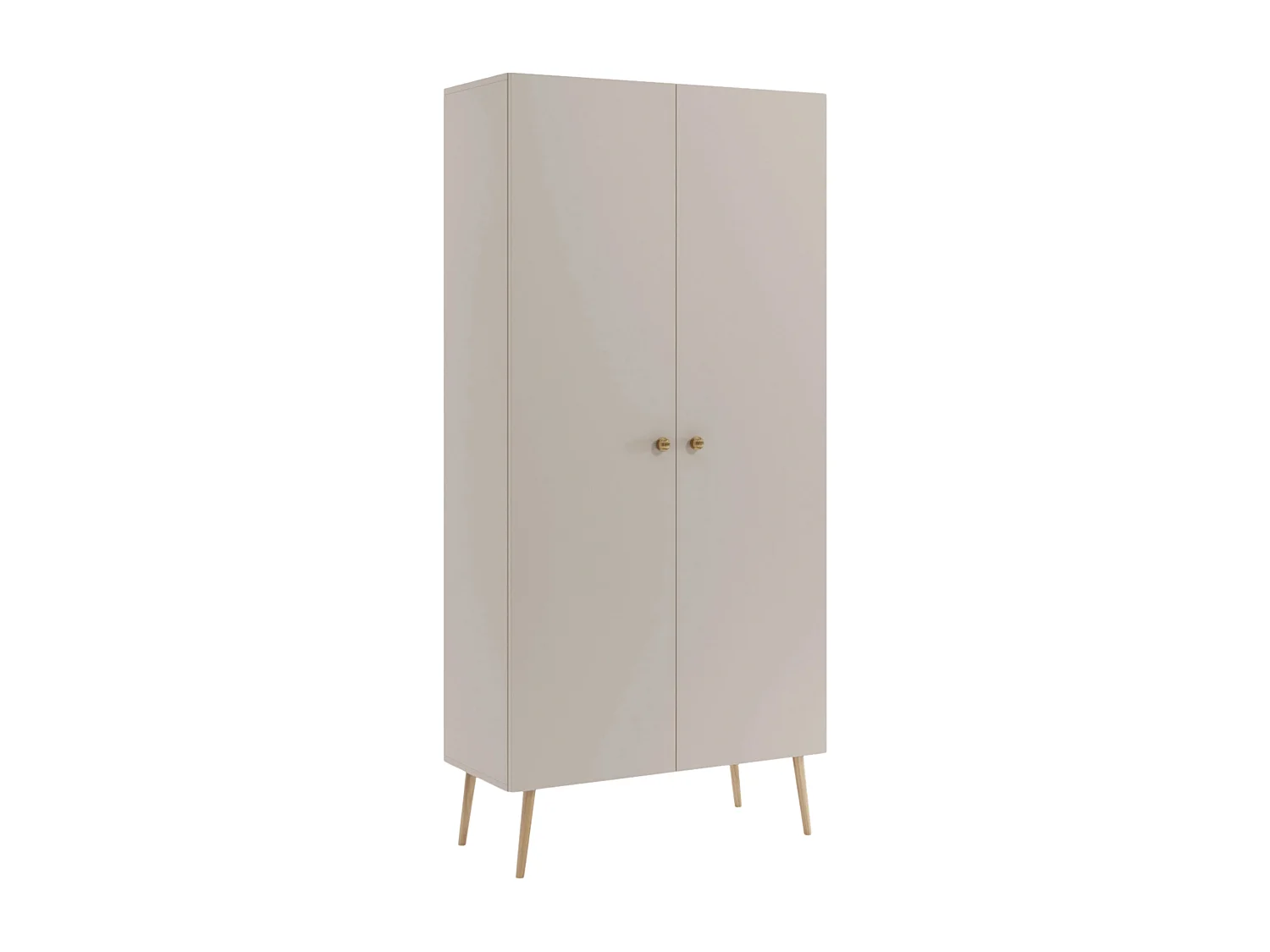 Kleiderschrank NATURA, 87 cm, Kaschmir, mit 5 Fächern