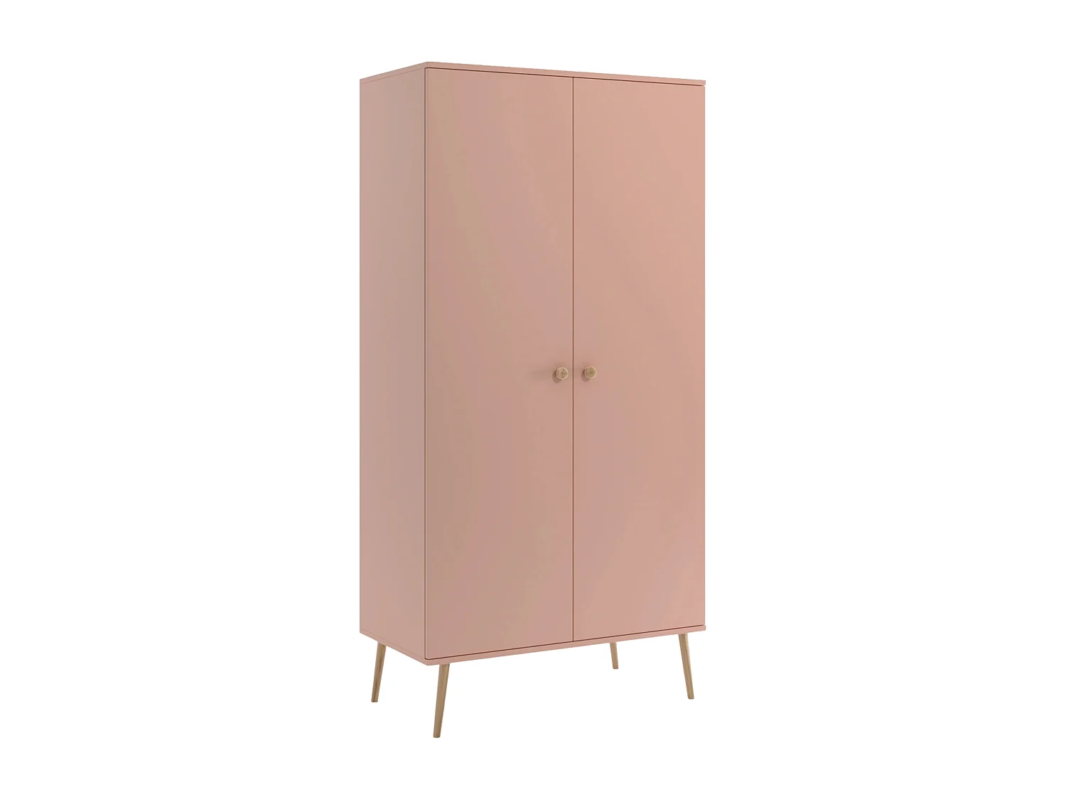 Kleiderschrank NATURA, 87 cm, Eiche Craft, mit 5 Fächern