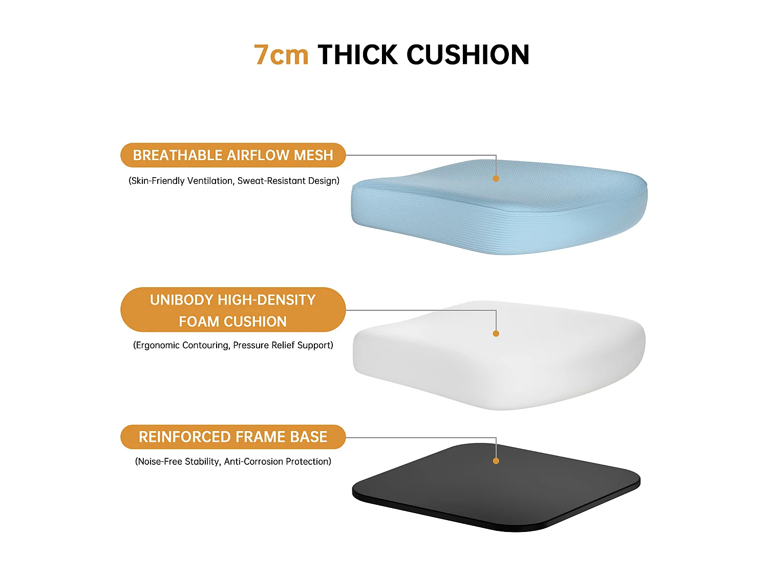 Chaise de bureau ergonomique avec hauteur réglable, appui-tête, accoudoirs rabattables et soutien lombaire