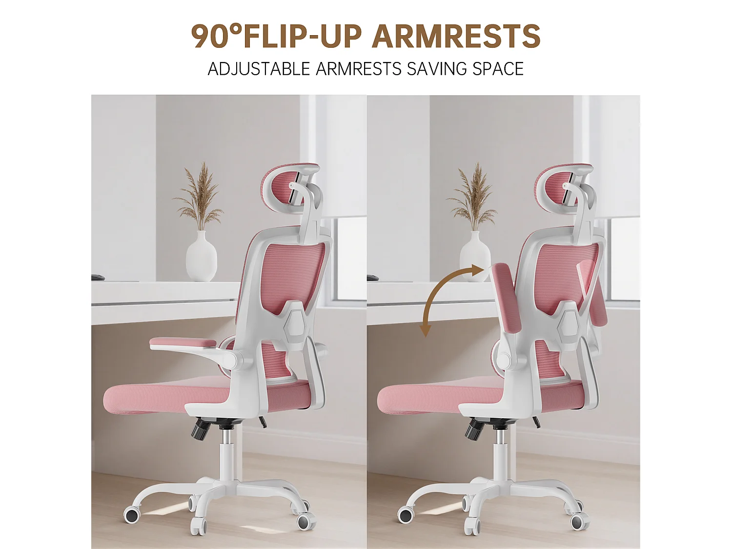 Fauteuil de bureau pivotant avec fonction balancelle pour le bureau à domicile