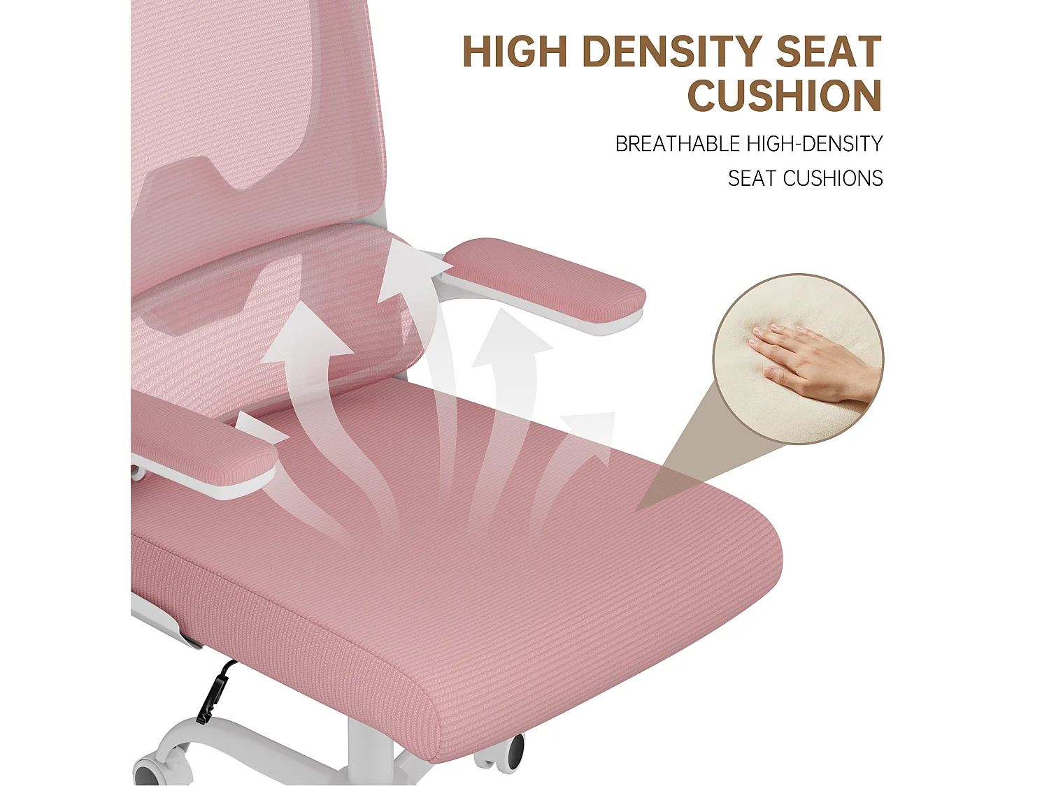 Fauteuil de bureau pivotant avec fonction balancelle pour le bureau à domicile