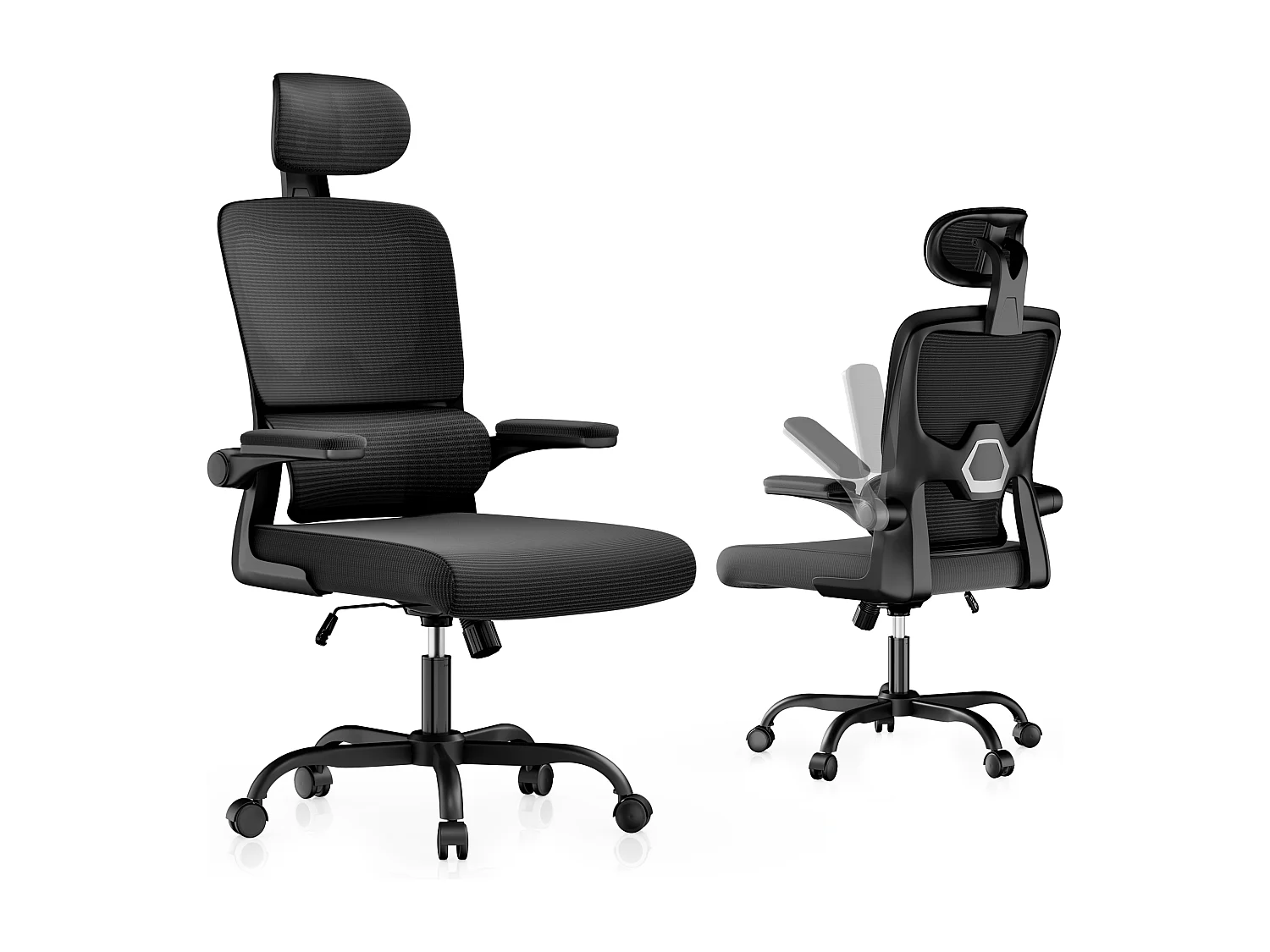 Fauteuil de bureau pivotant avec fonction balancelle pour le bureau à domicile