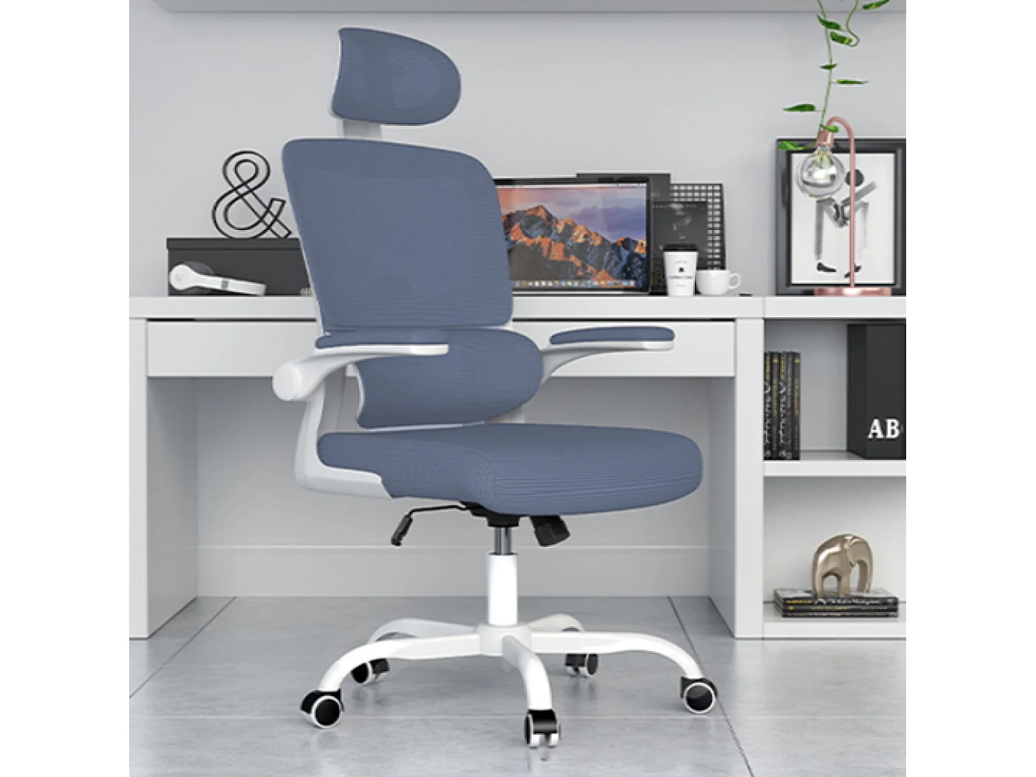 Fauteuil de bureau pivotant avec fonction balancelle pour le bureau à domicile