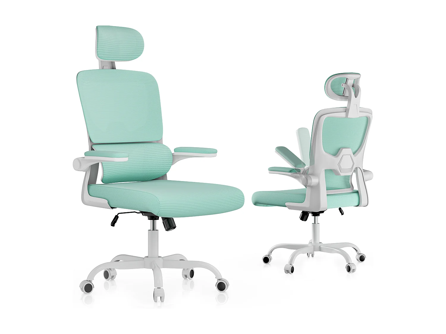 Fauteuil de bureau pivotant avec fonction balancelle pour le bureau à domicile