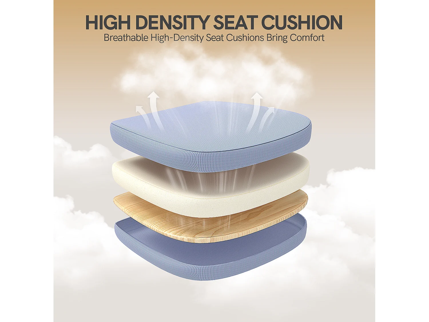 Chaise de bureau ergonomique avec accoudoirs rabattables à 90° et soutien lombaire, chaise de bureau à hauteur réglable avec coussin d'assise rembourré