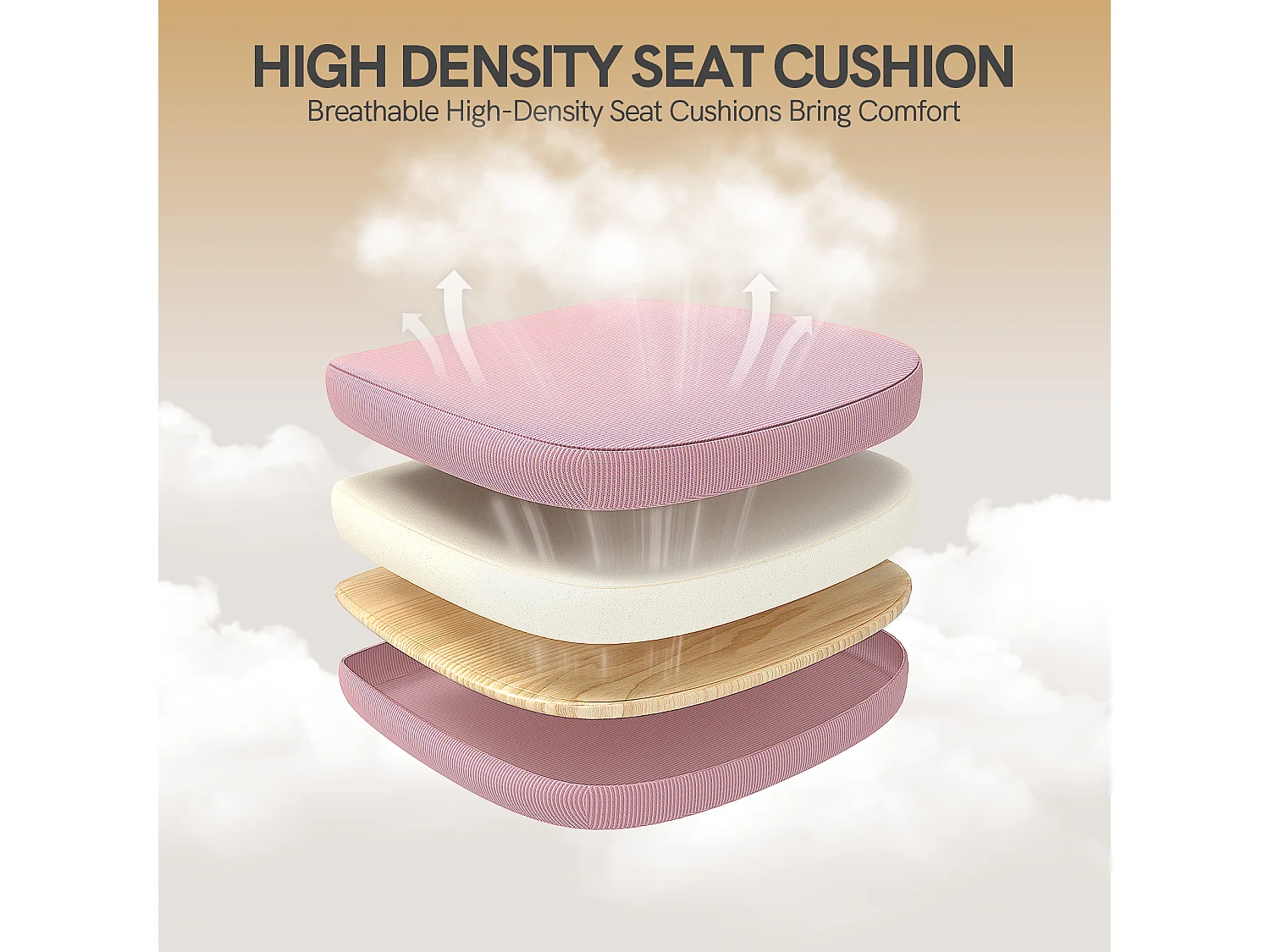 Chaise de bureau ergonomique avec accoudoirs rabattables à 90° et soutien lombaire, chaise de bureau à hauteur réglable avec coussin d'assise rembourré