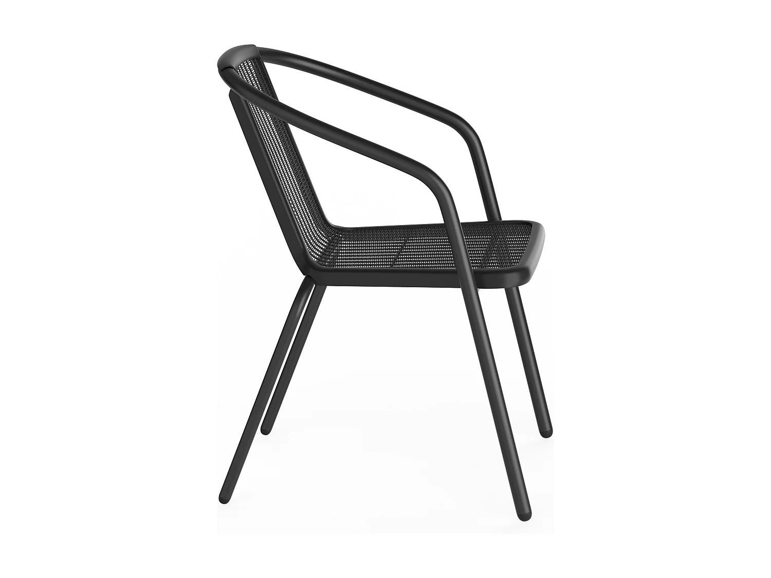 Set of 2 Stackable Outdoor Rattan Chairs