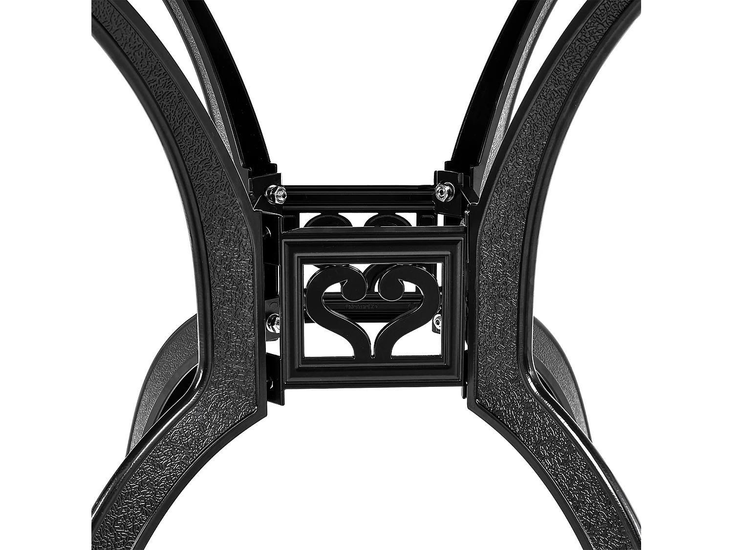 Black Cast Aluminum Square Outdoor Dining Table