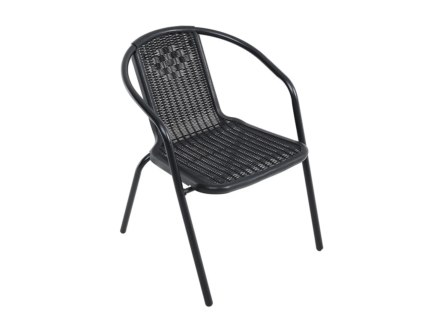 Set of 6 Stackable Outdoor Rattan Chairs