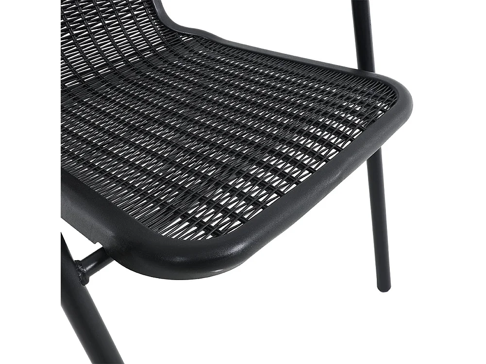 Set of 4 Stackable Outdoor Rattan Chairs
