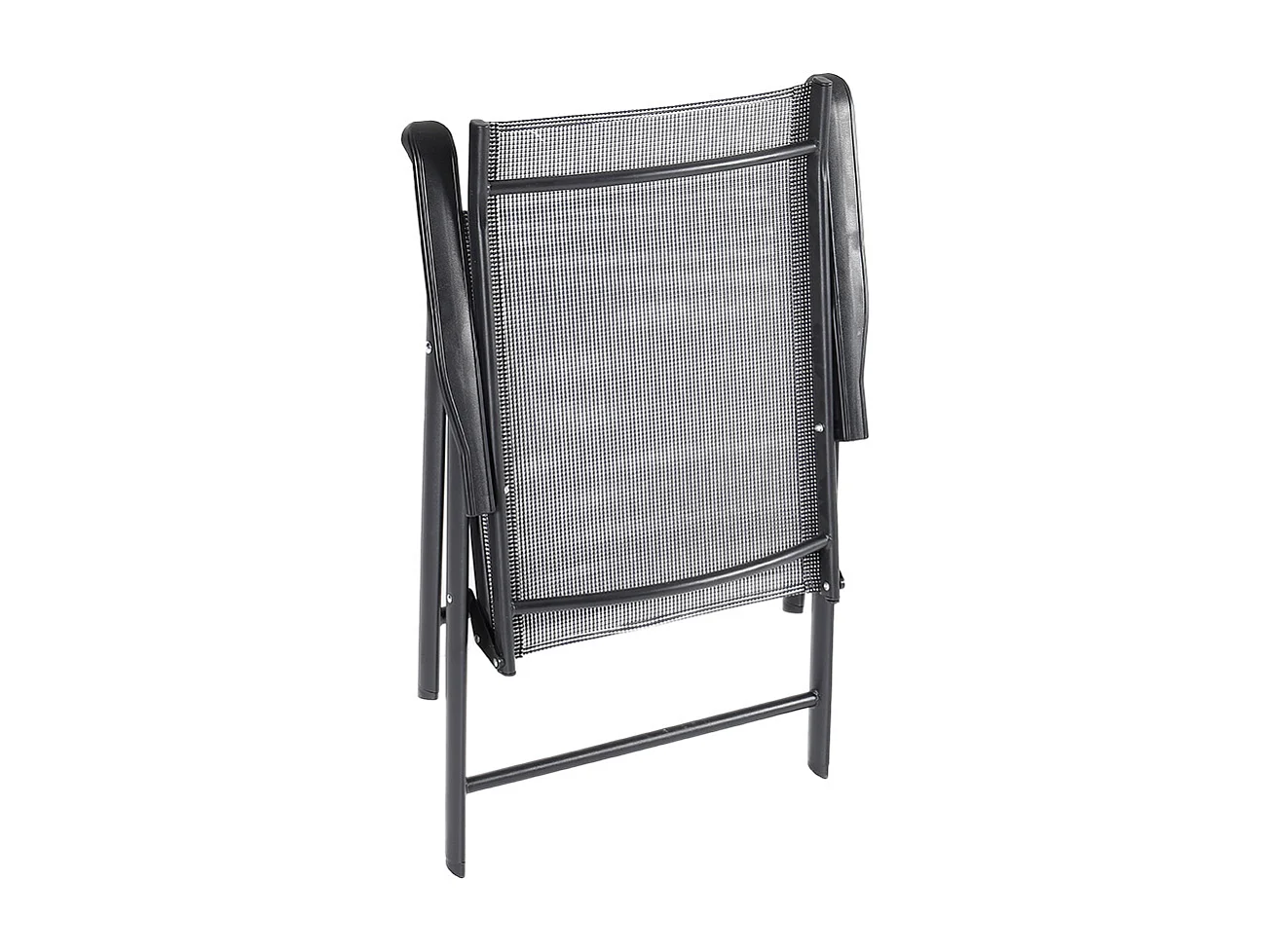 Set of 4 Black Outdoor Fabric Folding Chairs