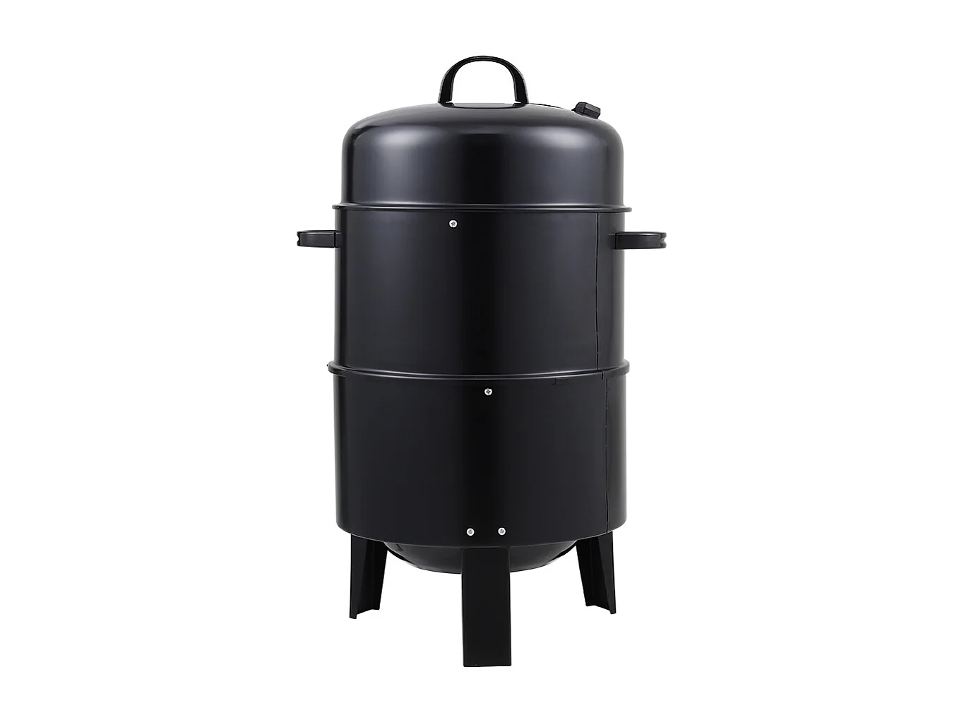 3-in-1 Charcoal Smoker Grill with Thermometer