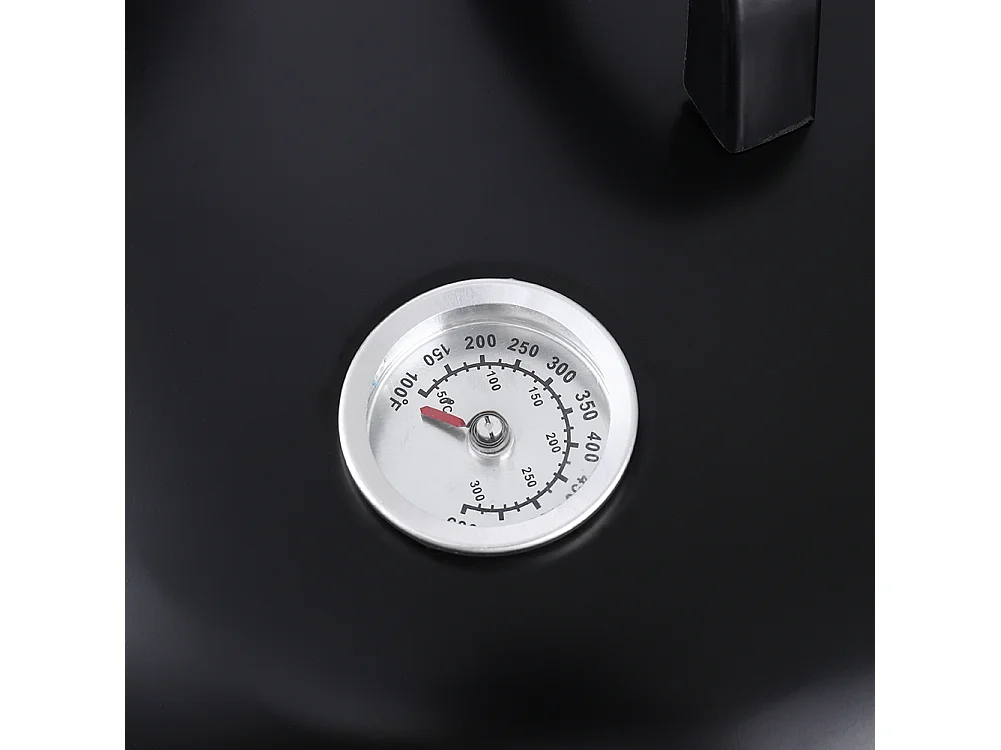 3-in-1 Charcoal Smoker Grill with Thermometer