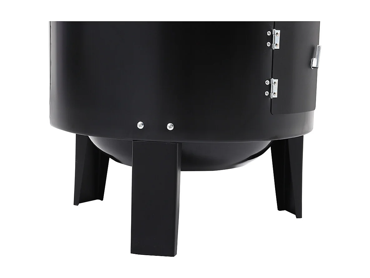 3-in-1 Charcoal Smoker Grill with Thermometer