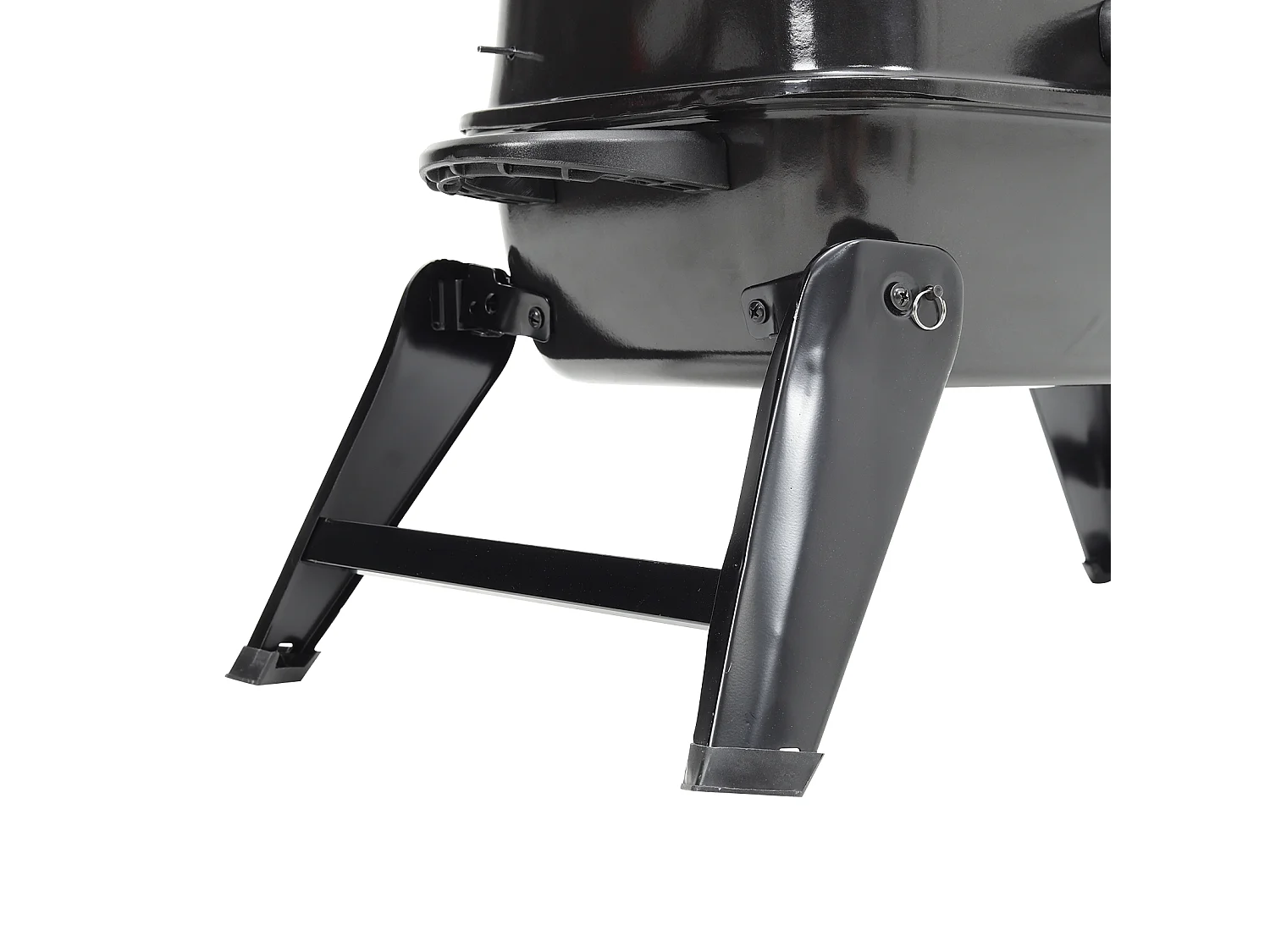 Compact Portable Charcoal Grill with Foldable Legs & Side Handles