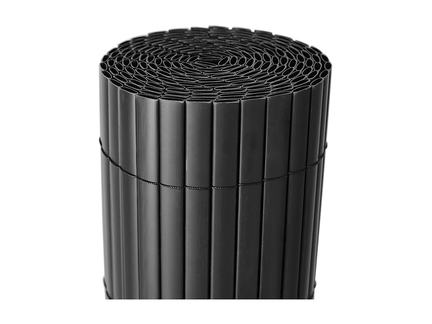 Dark Grey PVC Garden Privacy Fence - 500 x 150cm