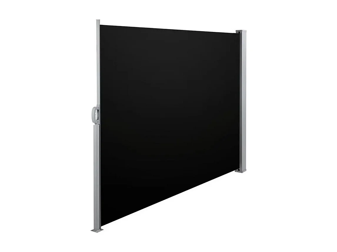 3M Dark Grey Retractable Side Awning with UV & Water Resistant - 160cm H