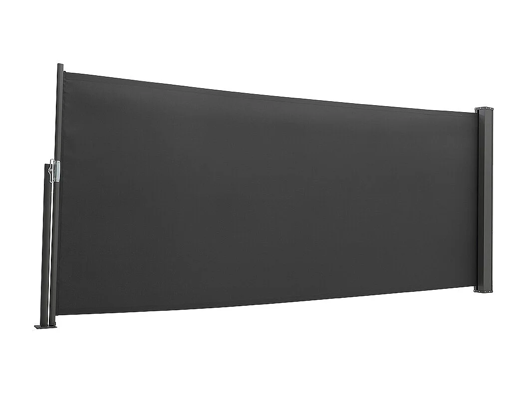 3M Retractable Side Awning with UV & Water Resistant -  120cm H - Dark Grey