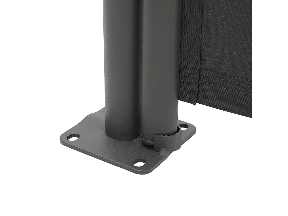 3M Retractable Side Awning with UV & Water Resistant -  120cm H - Dark Grey