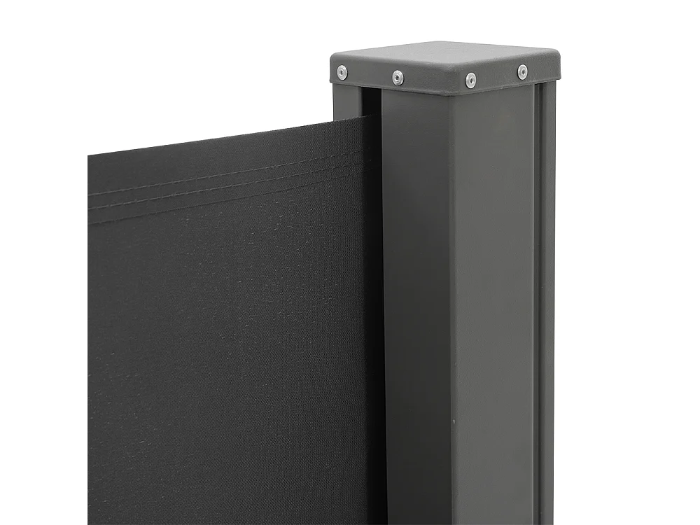 3M Retractable Side Awning with UV & Water Resistant -  120cm H - Dark Grey