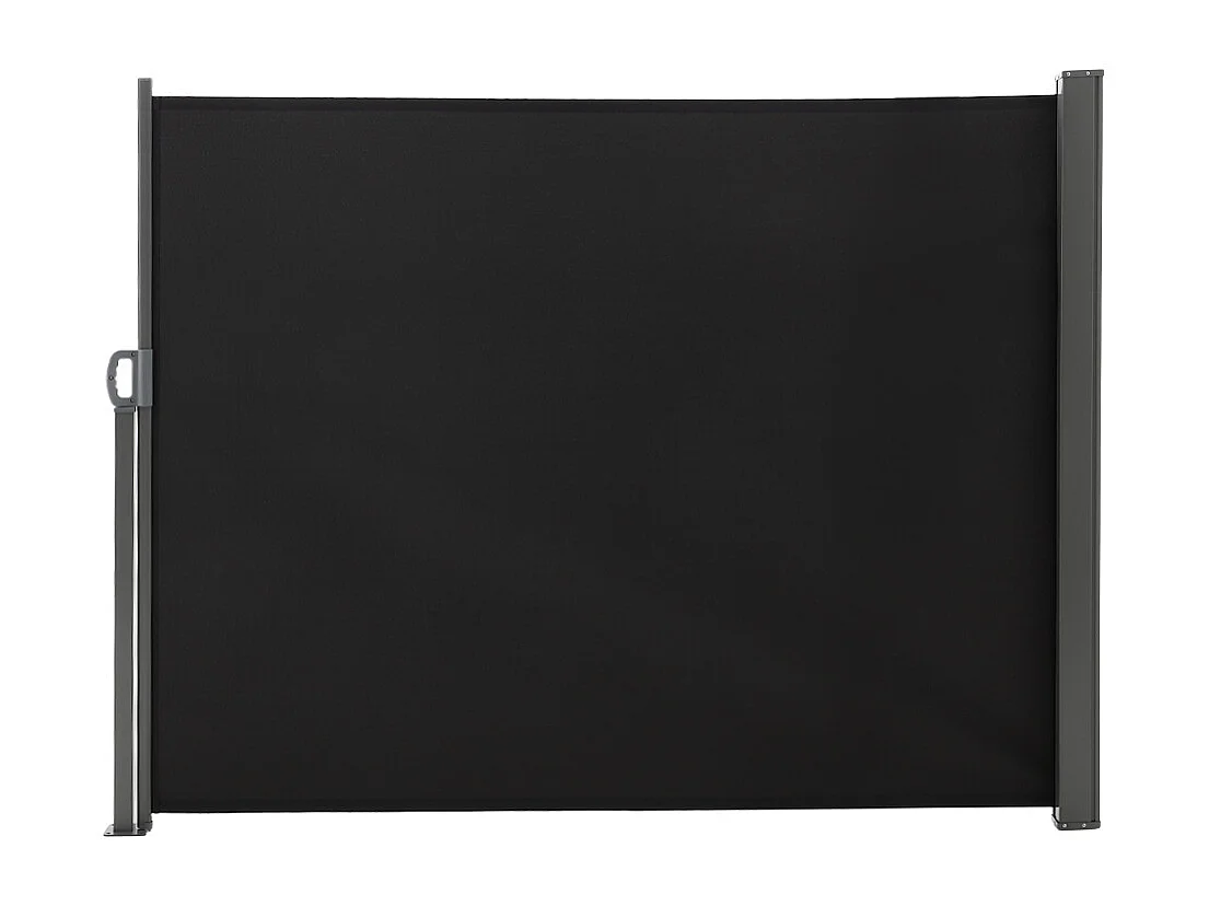 3M Dark Grey Retractable Side Awning with UV & Water Resistant - 180cm H