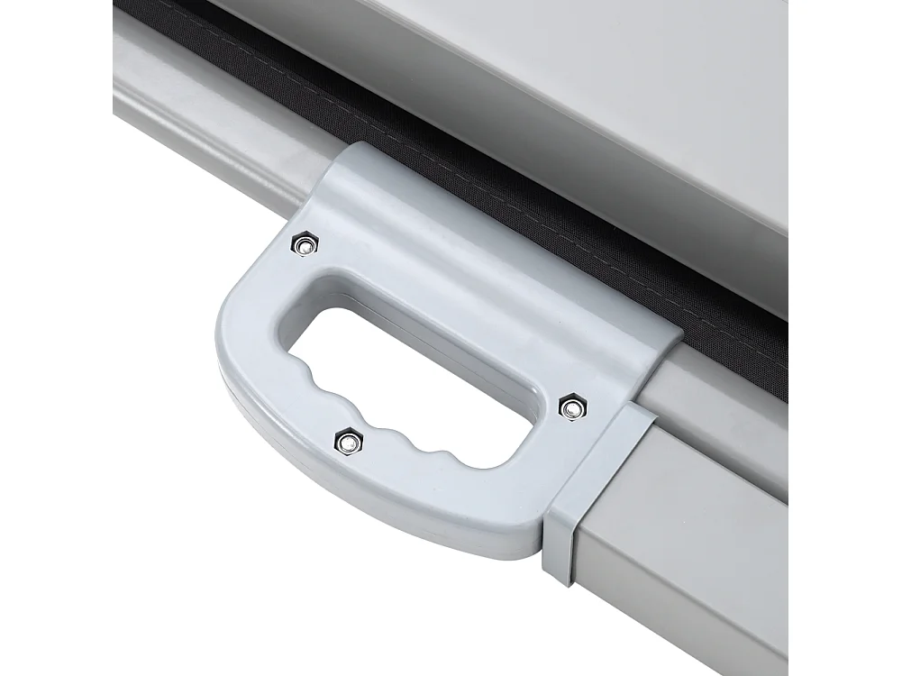3M Dark Grey Retractable Side Awning with UV & Water Resistant - 180cm H