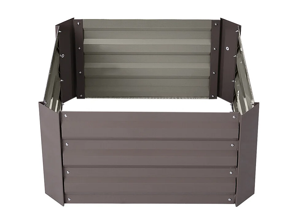 1m Brown Square Raised Garden Bed