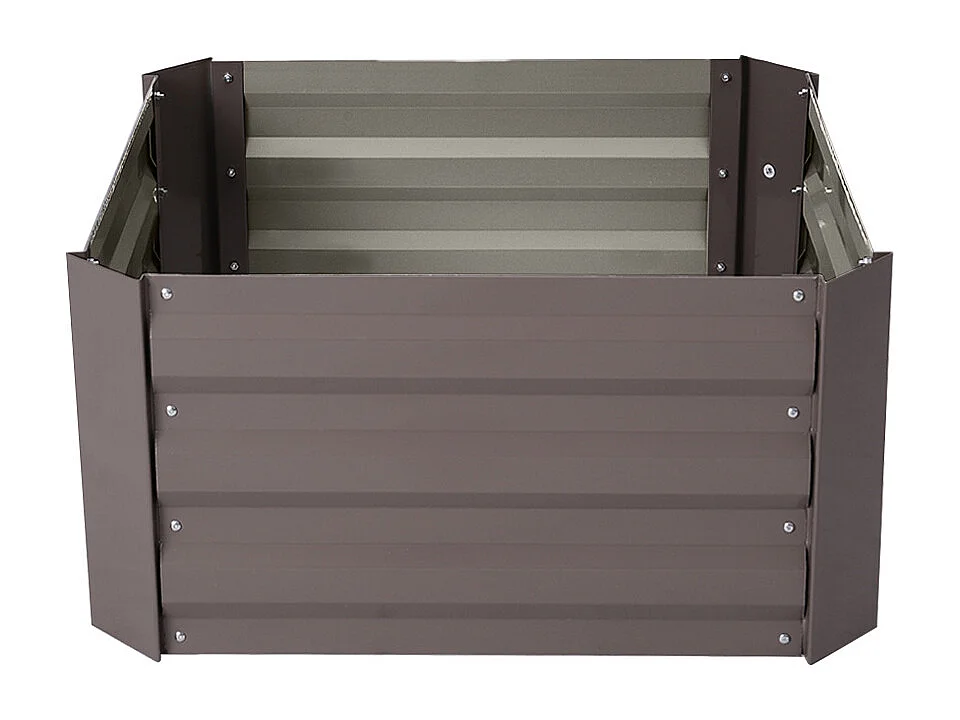 1m Brown Square Raised Garden Bed