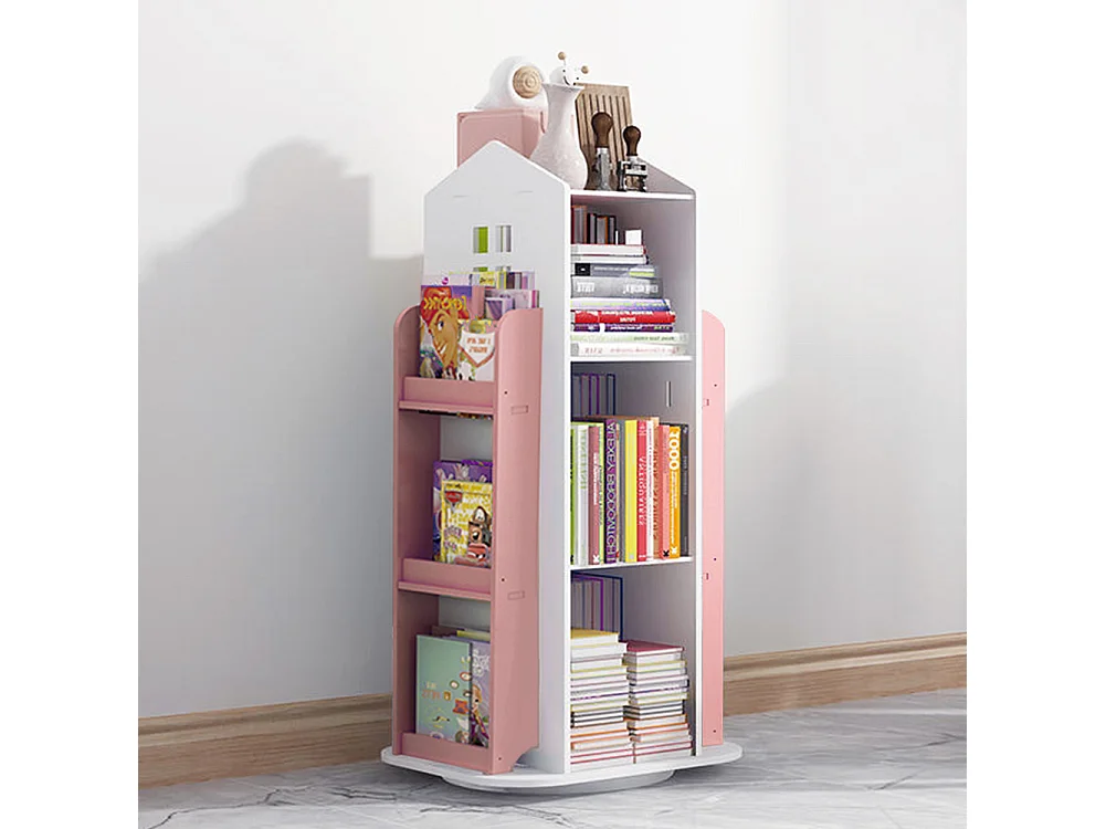 Kids' Rotating Castle Bookshelf - Pink