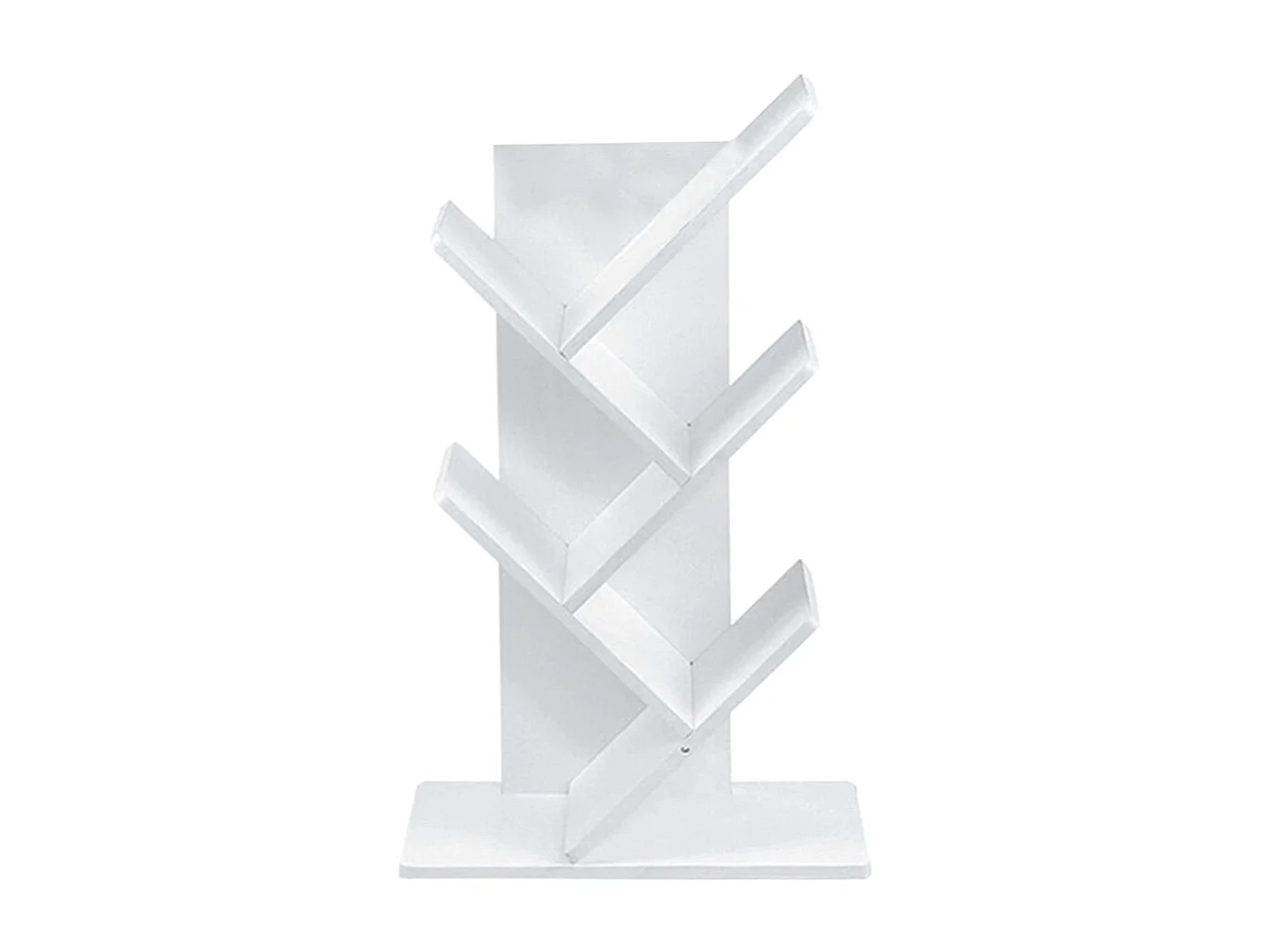 5-Tier Tree-Shaped Bookshelf - White