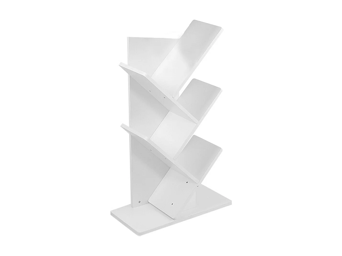 5-Tier Tree-Shaped Bookshelf - White
