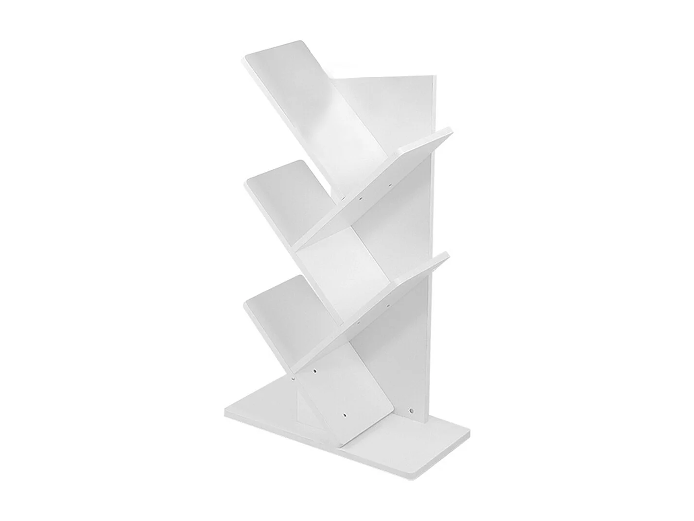 5-Tier Tree-Shaped Bookshelf - White