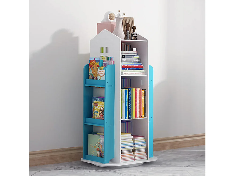 Kids' Rotating Castle Bookshelf - Blue