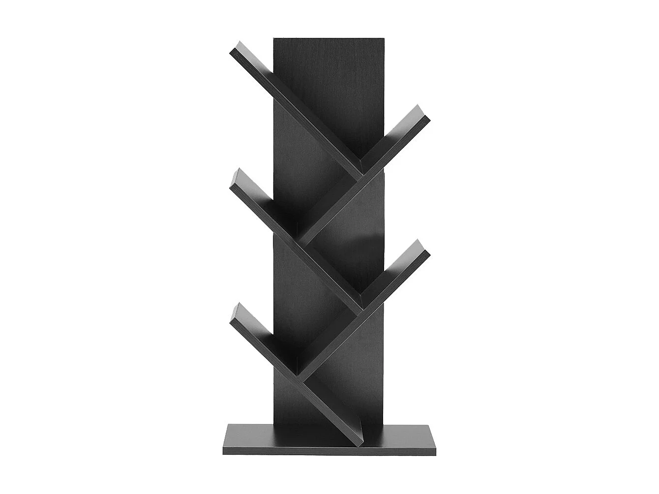 5-Tier Tree-Shaped Bookshelf - Black Walnut
