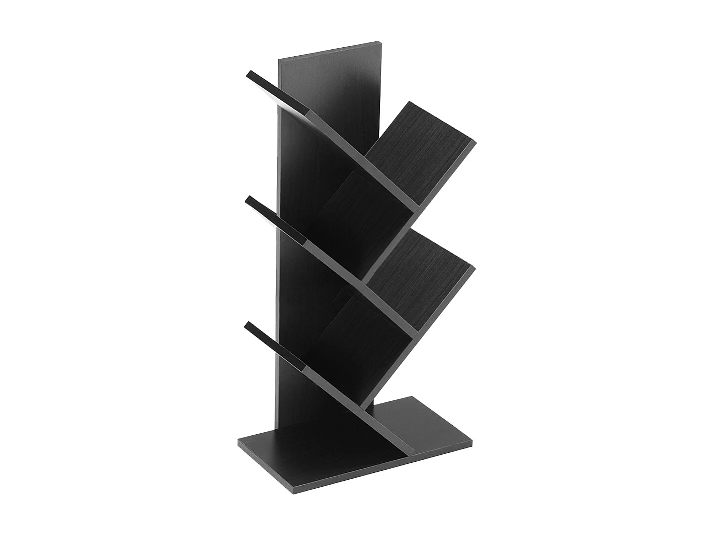 5-Tier Tree-Shaped Bookshelf - Black Walnut