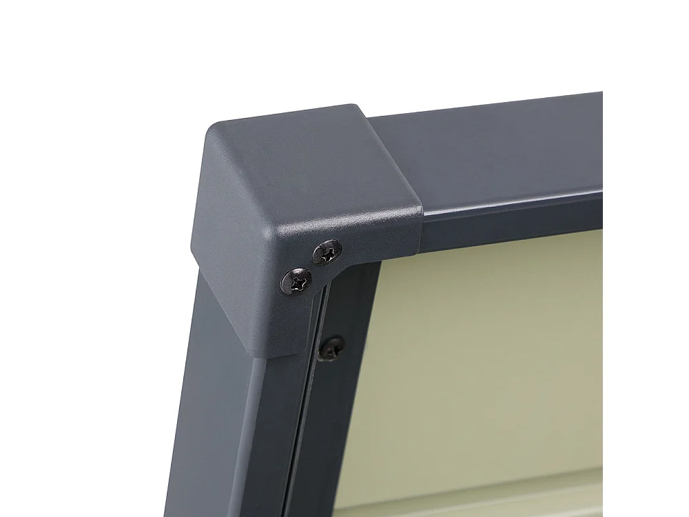 120cm Large Metal Garden Storage Box - Black