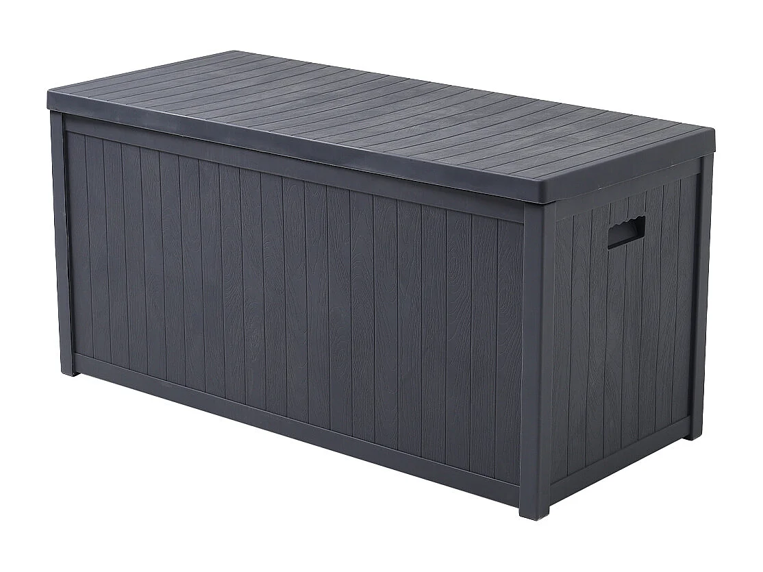 125cm Extra-Large Plastic Garden Storage Box - Grey