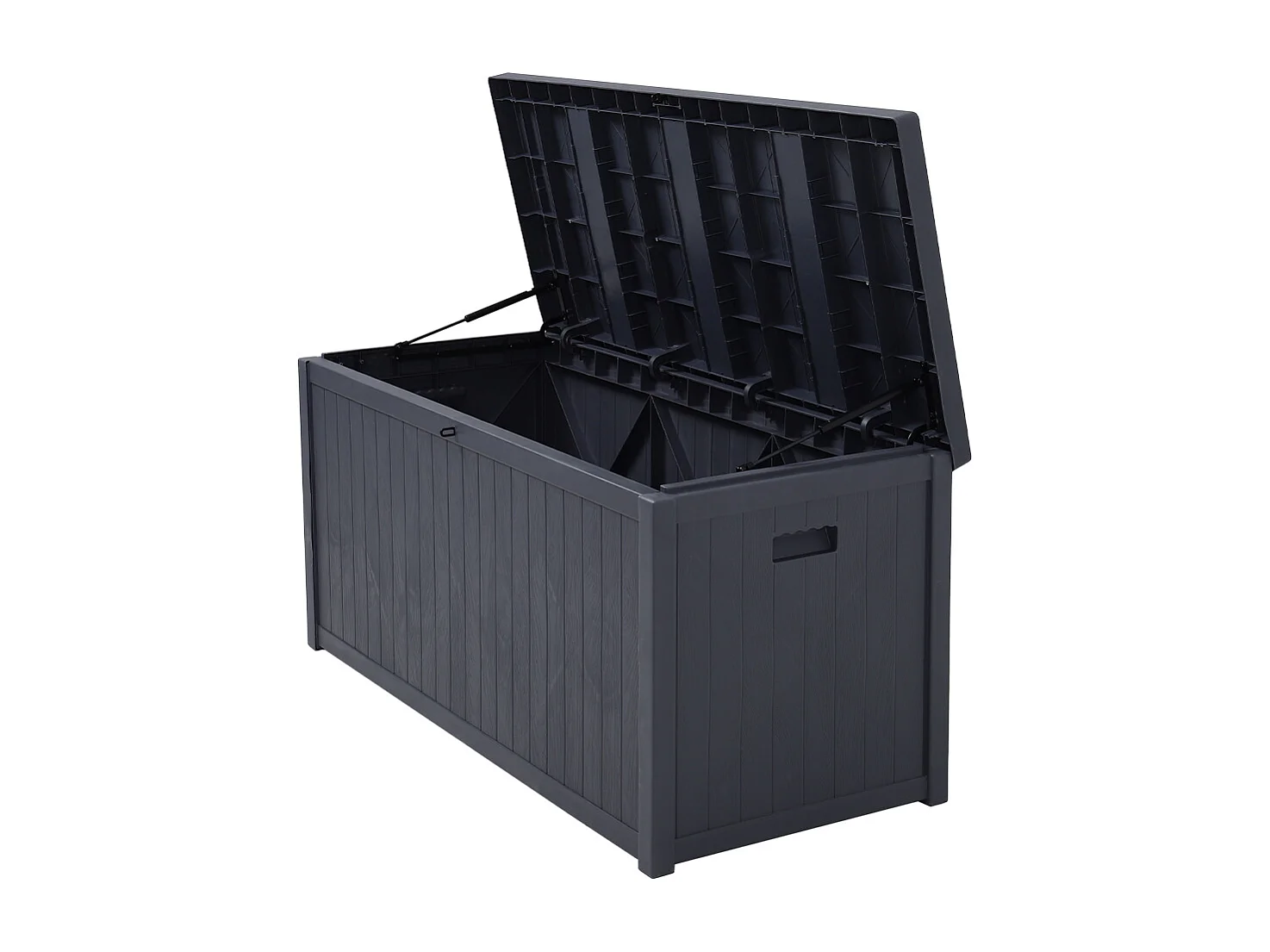 125cm Extra-Large Plastic Garden Storage Box - Grey
