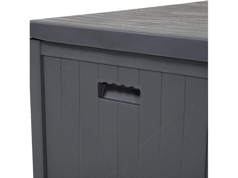 125cm Extra-Large Plastic Garden Storage Box - Grey