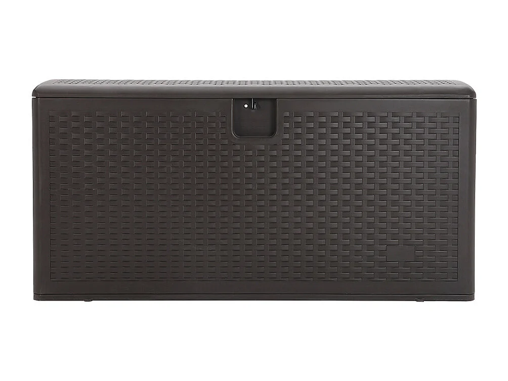 99-Gallon(375L) Rattan Effect Garden Storage Box - Brown