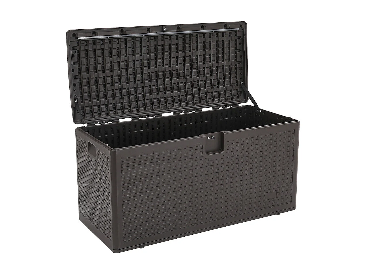 99-Gallon(375L) Rattan Effect Garden Storage Box - Brown