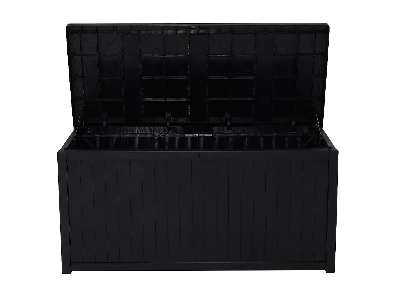 125cm Extra-Large Plastic Garden Storage Box - Black