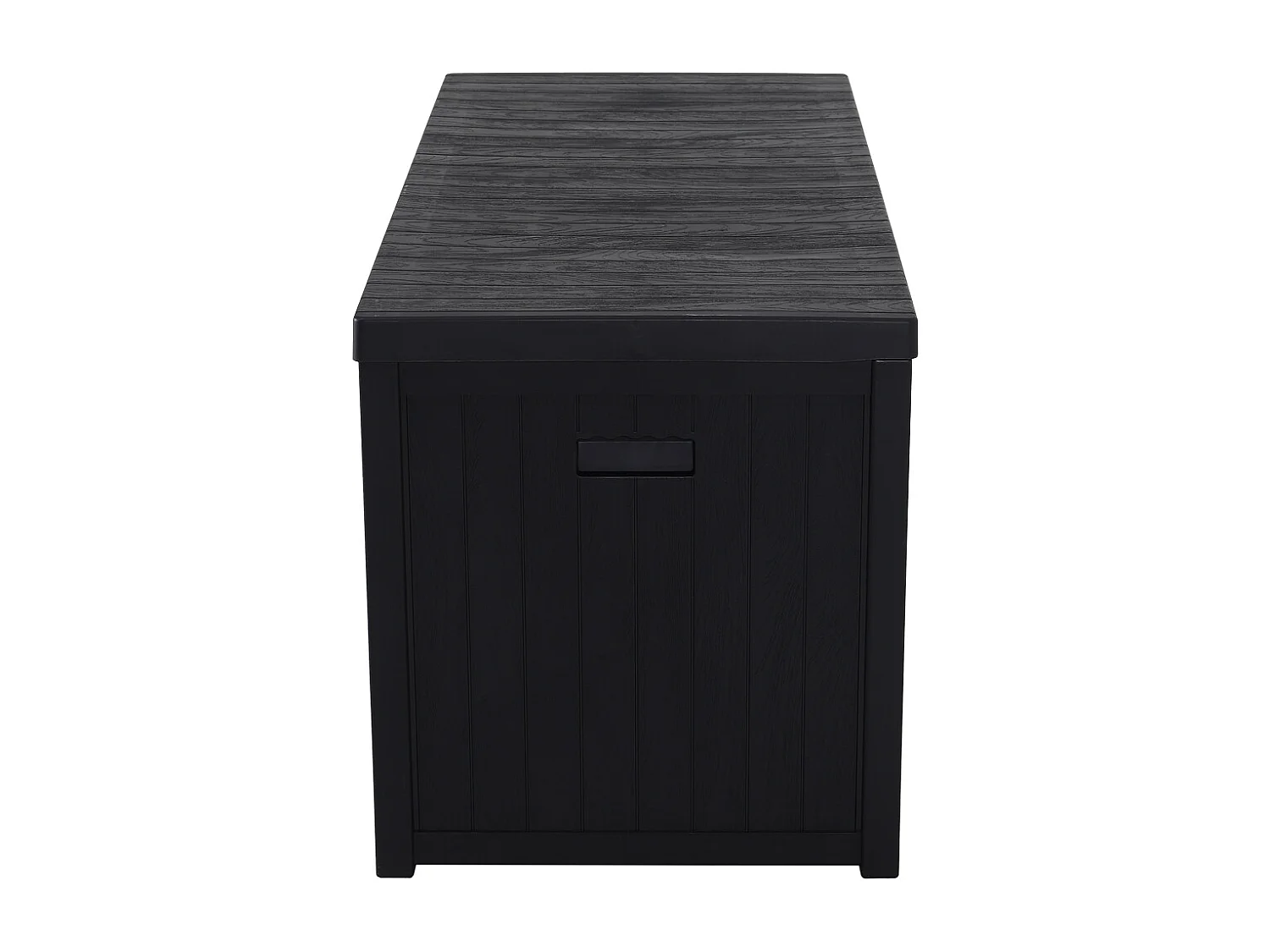 125cm Extra-Large Plastic Garden Storage Box - Black